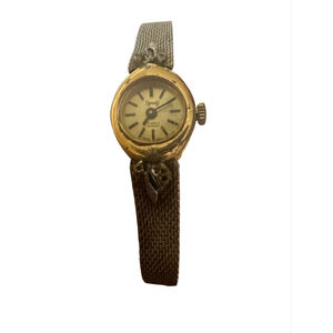 Vintage Dynasty 17 Jewels Swiss Mechanical Dainty Women's Watch Gold